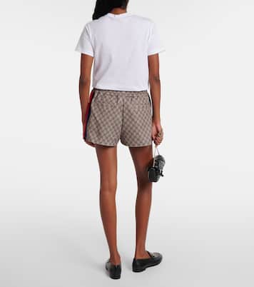 Shorts Web Stripe in jersey GG | Gucci