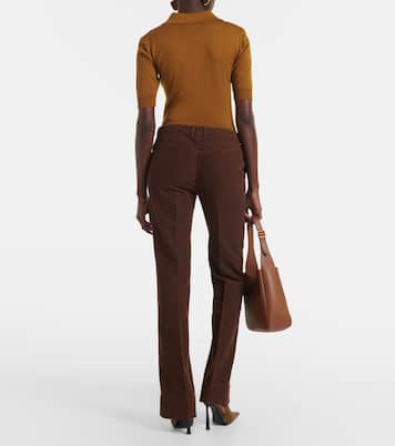 Low-Rise-Hose aus Baumwoll-Cord | Saint Laurent
