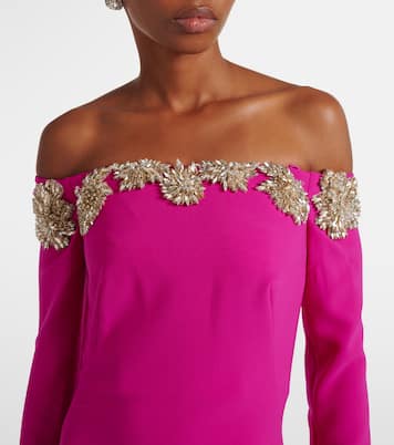 Meline embellished crêpe gown | Costarellos