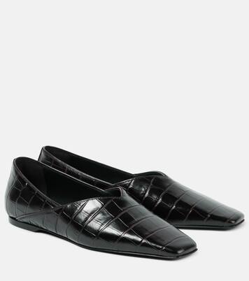 Ballerines en cuir embossé | Toteme