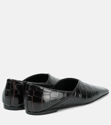 Ballerines en cuir embossé | Toteme