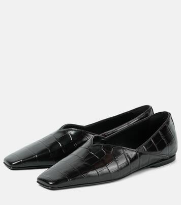 Ballerines en cuir embossé | Toteme
