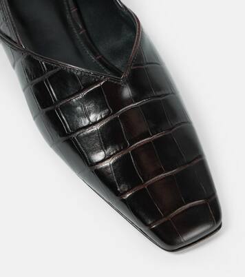 Ballerines en cuir embossé | Toteme