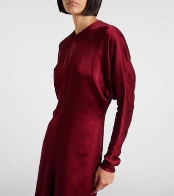 Midikleid aus Satin | Victoria Beckham