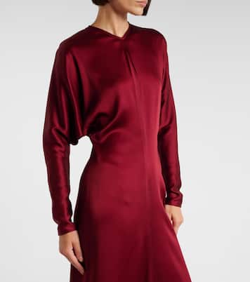 Midikleid aus Satin | Victoria Beckham