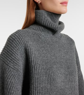 Ribbed-knit wool-blend turtleneck sweater | Toteme