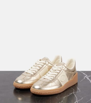Baskets Upvillage en cuir métallisé | Valentino Garavani