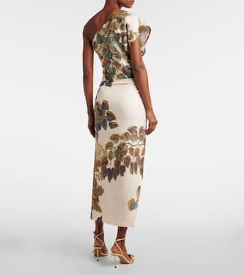 Top cropped Belletto Asymmetric in lino | SIR