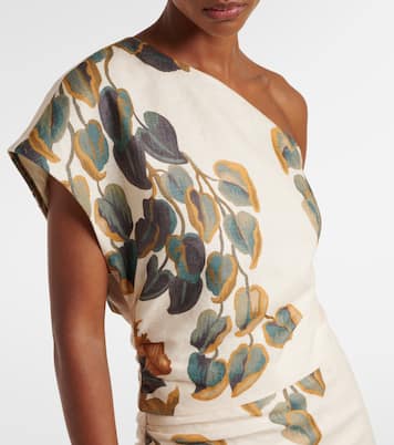 Top cropped Belletto Asymmetric in lino | SIR