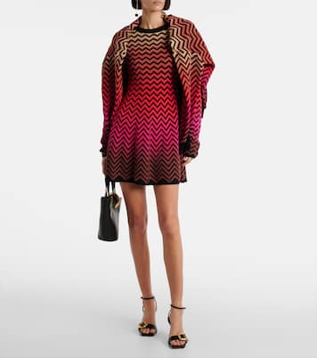 Zig Zag ombré cotton-blend minidress | Missoni