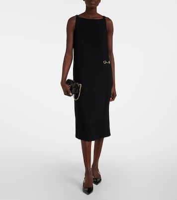 Abito midi in raso | Gucci