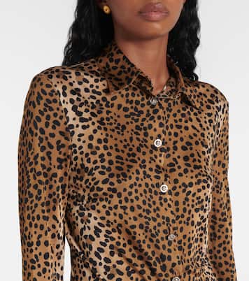 Camicia con stampa leopardata | Versace