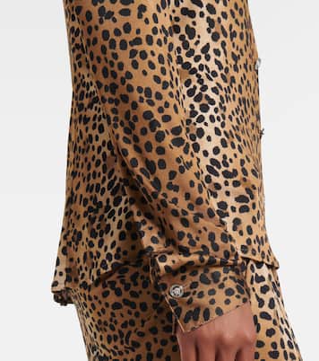 Camicia con stampa leopardata | Versace