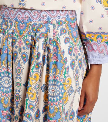 Falda midi de algodón con paisley | Etro