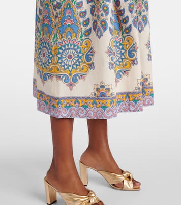 Falda midi de algodón con paisley | Etro