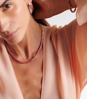 Collier Bold en or rose 18 ct, diamants et saphirs | Suzanne Kalan