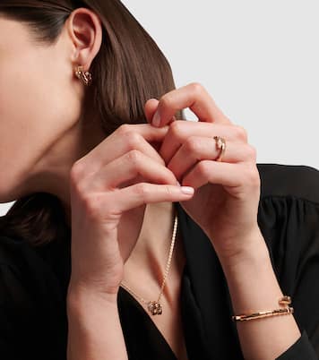 Serpenti Viper 18kt gold ring with diamonds | Bvlgari