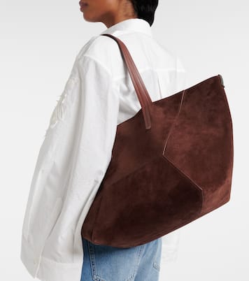 Cabas BC Duo Large en daim | Brunello Cucinelli
