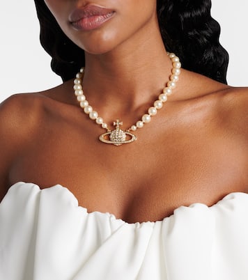 Choker Bas Relief Orb mit Zierperlen | Vivienne Westwood