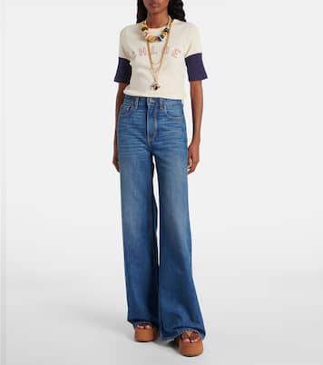 Nama 80 leather platform thong sandals | Chloé