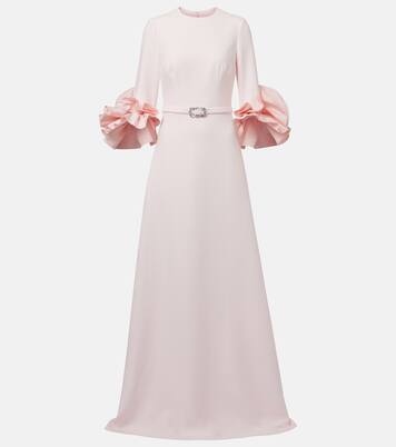 Vestido de fiesta de algodón con volantes | Safiyaa