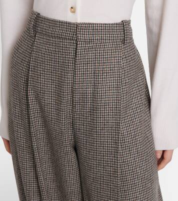 Houndstooth wide-leg pants | Vince