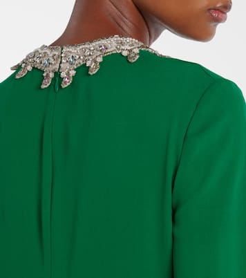 Robe longue en soie à ornements | Valentino