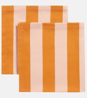 Striped linen set of 2 napkins | La DoubleJ