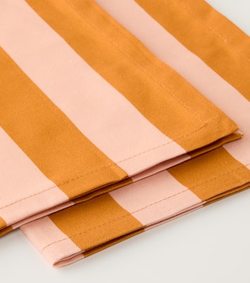 Striped linen set of 2 napkins | La DoubleJ