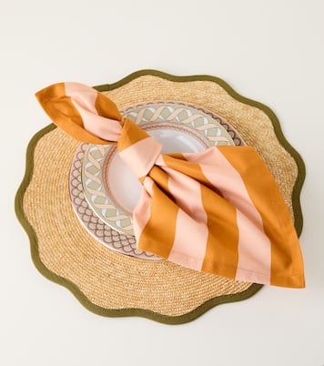 Striped linen set of 2 napkins | La DoubleJ