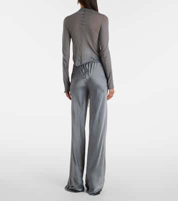 Top in cotone arricciato con cut-out | Rick Owens
