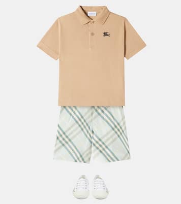 EKD棉质珠地布Polo衫 | Burberry Kids