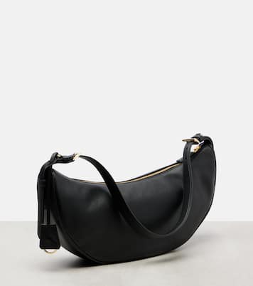 Demi-Lune Large leather shoulder bag | Prada