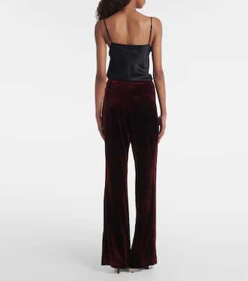 Velvet wide-leg pants | Roland Mouret