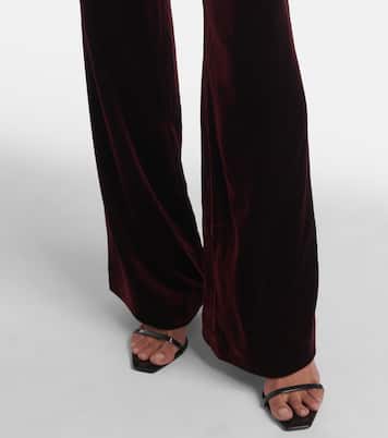 Velvet wide-leg pants | Roland Mouret