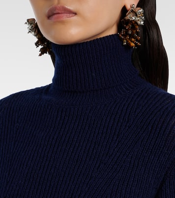 Ribbed-knit wool turtleneck sweater | Dries Van Noten