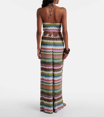 Zig Zag lamé palazzo pants | Missoni