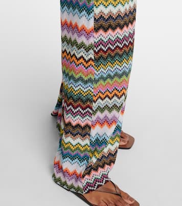 Zig Zag lamé palazzo pants | Missoni