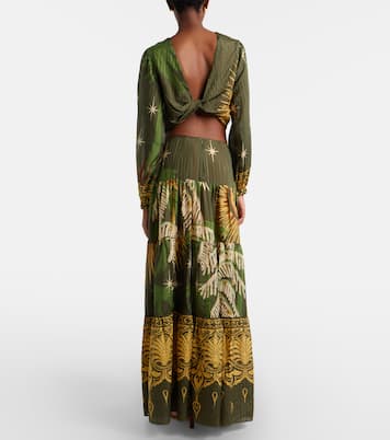 Relatos De Mi Tierra jacquard maxi skirt | Johanna Ortiz