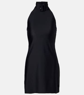 Buckle-detail jersey minidress | Courrèges