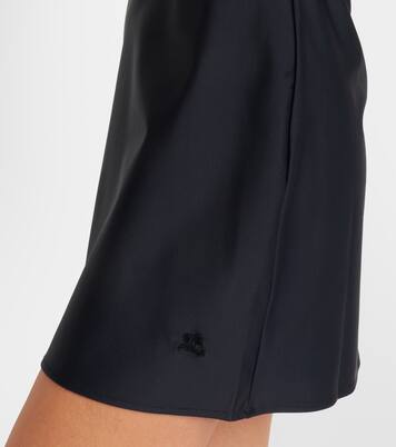 Buckle-detail jersey minidress | Courrèges