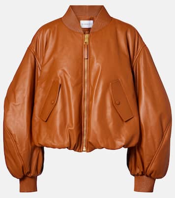 Veste bomber raccourcie Cocoon en cuir | Givenchy