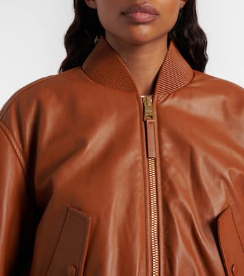 Veste bomber raccourcie Cocoon en cuir | Givenchy