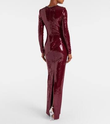 Nero sequined gown | Rebecca Vallance