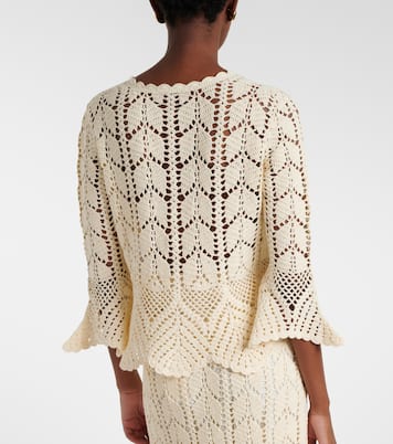 Crochet cotton top  | Zimmermann
