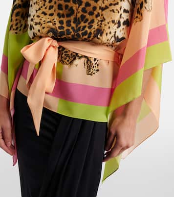Bedrucktes Top aus Seide | Roberto Cavalli