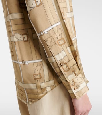 Emma printed satin shirt | Burberry