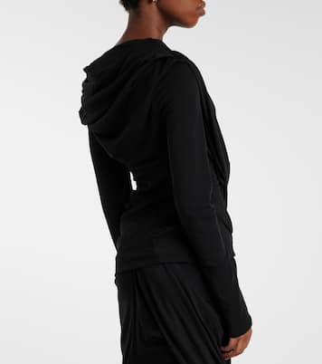 缩褶棉质混纺针织上衣 | Entire Studios