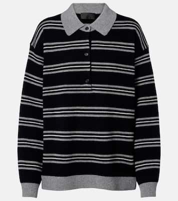 Galvez striped cashmere polo sweater | Nili Lotan