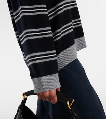 Galvez striped cashmere polo sweater | Nili Lotan